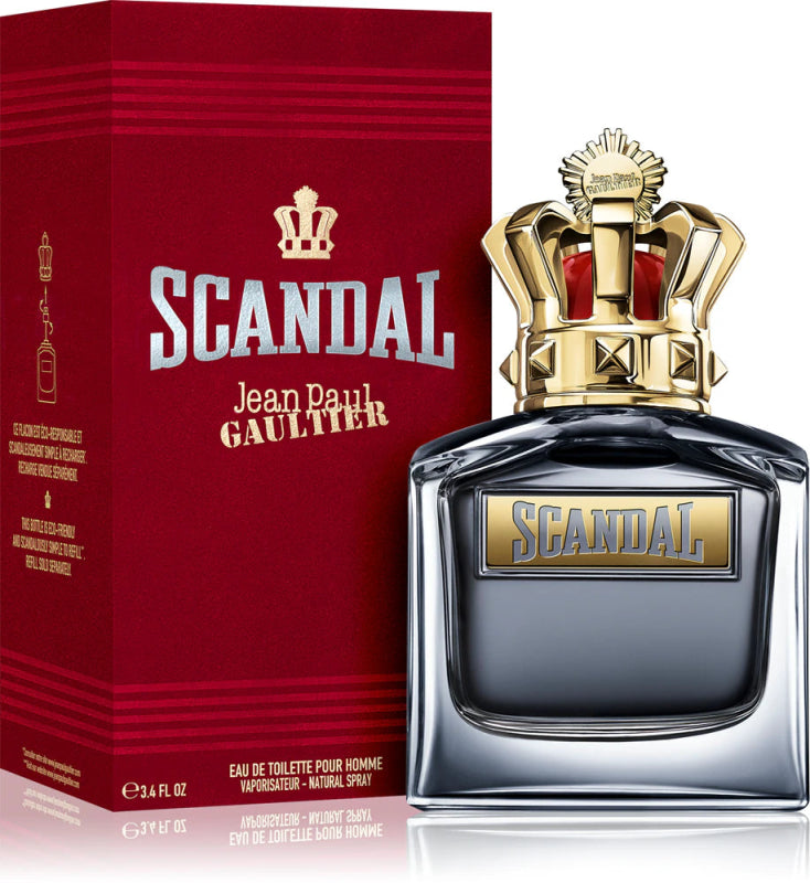 Jean Paul Gaultier Scandal Pour Homme Eau de Toilette reincarcabil pentru bărbați 100 ml - Parfumuri OUTLET
